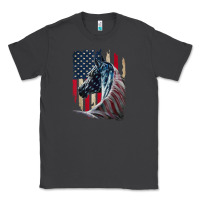 Smoke patriotic horse american flag   horse vintage Classic Tee - linhVisuals
