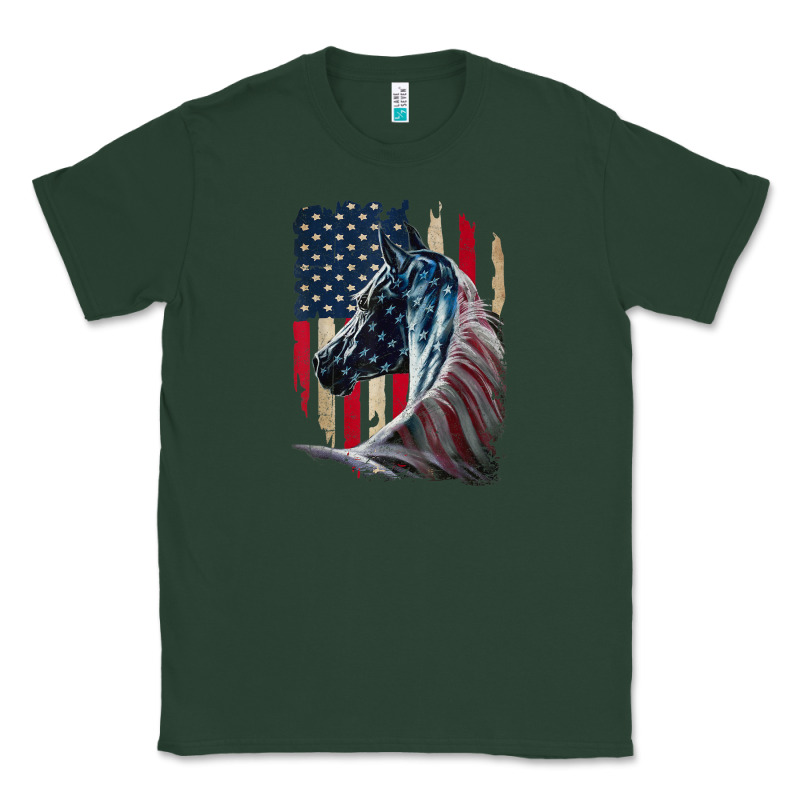 Patriotic Horse American Flag   Horse Vintage Classic Tee by linhVisuals | Teevron