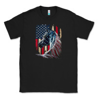 Black patriotic horse american flag   horse vintage Classic Tee - linhVisuals