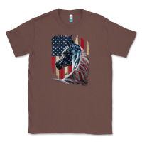Chestnut patriotic horse american flag   horse vintage Classic Tee - linhVisuals