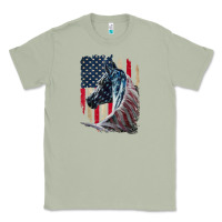 Matcha patriotic horse american flag   horse vintage Classic Tee - linhVisuals