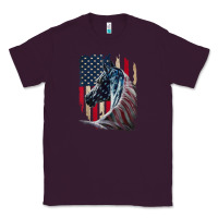 Plum patriotic horse american flag   horse vintage Classic Tee - linhVisuals