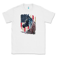 White patriotic horse american flag   horse vintage Classic Tee - linhVisuals