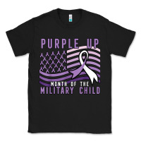 Black purple up month of the military child Classic Tee - linhVisuals