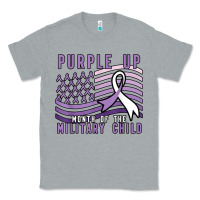 Heather Grey purple up month of the military child Classic Tee - linhVisuals