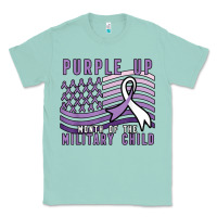 Seafoam purple up month of the military child Classic Tee - linhVisuals
