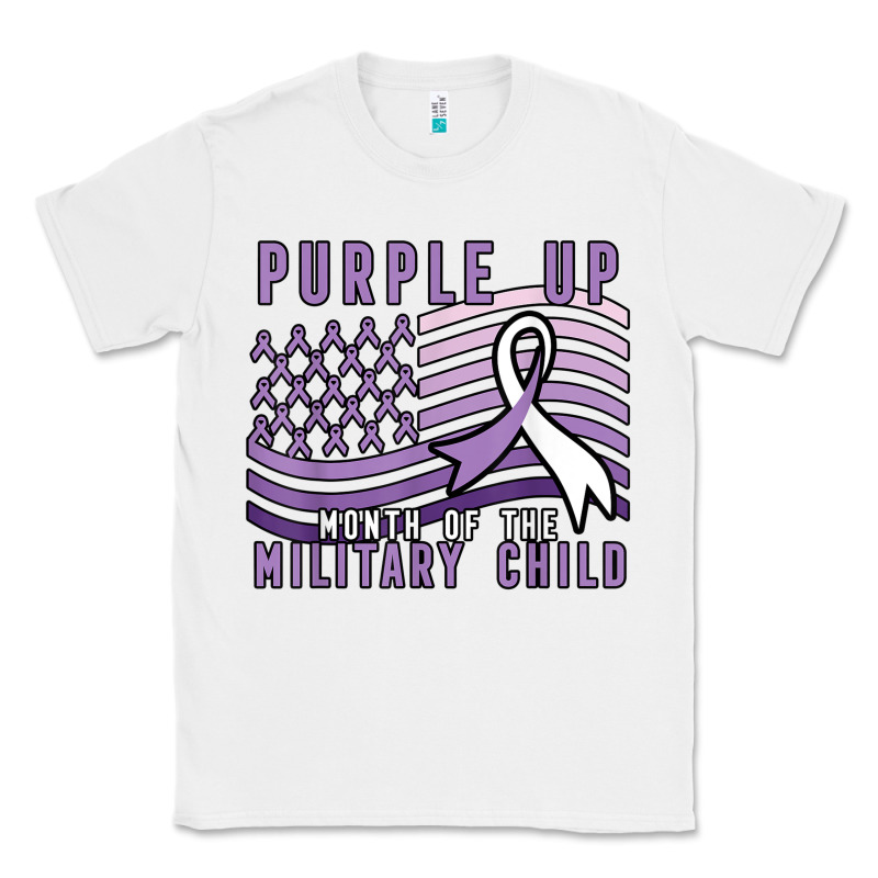 Purple Up Month Of The Military Child Classic Tee by linhVisuals | Teevron