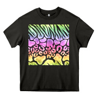 Asphalt neon rainbow safari seamless pattern Heavy Core Tee - BundleAndBundleShop