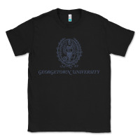 Black georgetown university Classic Tee - linhVisuals