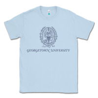Dusty Blue georgetown university Classic Tee - linhVisuals