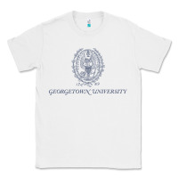 White georgetown university Classic Tee - linhVisuals