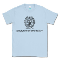 Dusty Blue georgetown university Classic Tee - linhVisuals