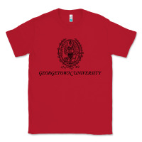 Red georgetown university Classic Tee - linhVisuals