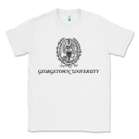 White georgetown university Classic Tee - linhVisuals