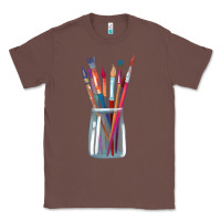 Chestnut Paint Brushes Classic Tee - linhVisuals