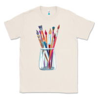 Natural Paint Brushes Classic Tee - linhVisuals