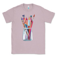 Lilac Paint Brushes Classic Tee - linhVisuals