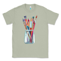 Matcha Paint Brushes Classic Tee - linhVisuals