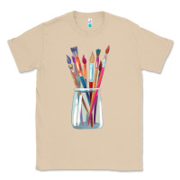 Mushroom Paint Brushes Classic Tee - linhVisuals