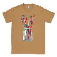 Toasted Coconut Paint Brushes Classic Tee - linhVisuals