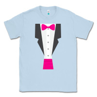 Dusty Blue pink tux tuxedo Classic Tee - linhVisuals