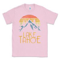 Bubblegum Pink vintage lake tahoe california nevada retro t shirt Classic Tee - linhVisuals