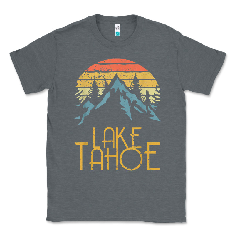 Vintage Lake Tahoe California Nevada Retro T Shirt Classic Tee by linhVisuals | Teevron