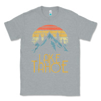 Heather Grey vintage lake tahoe california nevada retro t shirt Classic Tee - linhVisuals