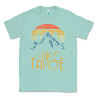 Seafoam vintage lake tahoe california nevada retro t shirt Classic Tee - linhVisuals