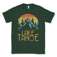 Sports Green vintage lake tahoe california nevada retro t shirt Classic Tee - linhVisuals