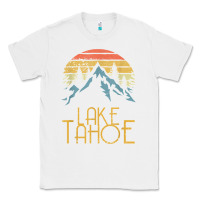 White vintage lake tahoe california nevada retro t shirt Classic Tee - linhVisuals