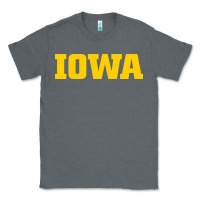 Charcoal Heather university of iowa, Apparel Classic Tee - linhVisuals