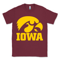 Burgundy university of iowa athletics teams gear Classic Tee - linhVisuals