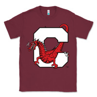 Burgundy suny cortland red dragons Classic Tee - linhVisuals