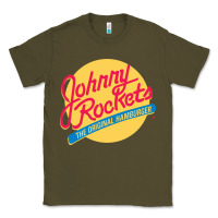 Army Green johnny rockets Classic Tee - linhVisuals