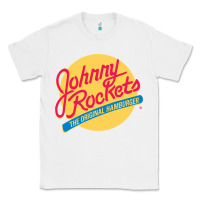 White johnny rockets Classic Tee - linhVisuals