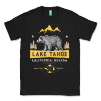 Black womens lake tahoe national park california nevada vintage bear men v n Classic Tee - linhVisuals
