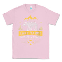Bubblegum Pink womens lake tahoe national park california nevada vintage bear men v n Classic Tee - linhVisuals