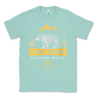 Seafoam womens lake tahoe national park california nevada vintage bear men v n Classic Tee - linhVisuals