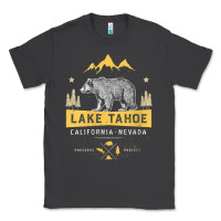 Smoke womens lake tahoe national park california nevada vintage bear men v n Classic Tee - linhVisuals