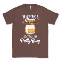 Chestnut cigar smoking tshirt smoking whiskey drinking dad tee gift Classic Tee - linhVisuals
