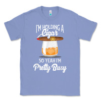Colony Blue cigar smoking tshirt smoking whiskey drinking dad tee gift Classic Tee - linhVisuals