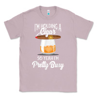 Lilac cigar smoking tshirt smoking whiskey drinking dad tee gift Classic Tee - linhVisuals