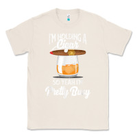 Natural cigar smoking tshirt smoking whiskey drinking dad tee gift Classic Tee - linhVisuals