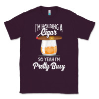 Plum cigar smoking tshirt smoking whiskey drinking dad tee gift Classic Tee - linhVisuals