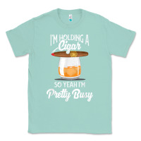 Seafoam cigar smoking tshirt smoking whiskey drinking dad tee gift Classic Tee - linhVisuals