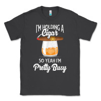 Smoke cigar smoking tshirt smoking whiskey drinking dad tee gift Classic Tee - linhVisuals