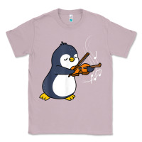Lilac penguin playing violin animal Classic Tee - linhVisuals