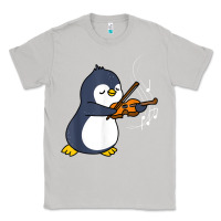 Moon Dust penguin playing violin animal Classic Tee - linhVisuals