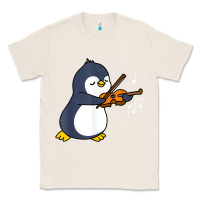 Natural penguin playing violin animal Classic Tee - linhVisuals